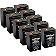 ExpertPower 6V 5Ah SLA AGM Rechargeable Battery - 10 Pack