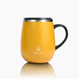Ideus Coffee Mug 470ml Double Wall Vacuum Stainless Steel Leopard Yellow view 8
