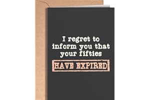 Funny 60th Birthday Card for men or women with envelope | Joke card for someone who is turning 60 years old | Original and un