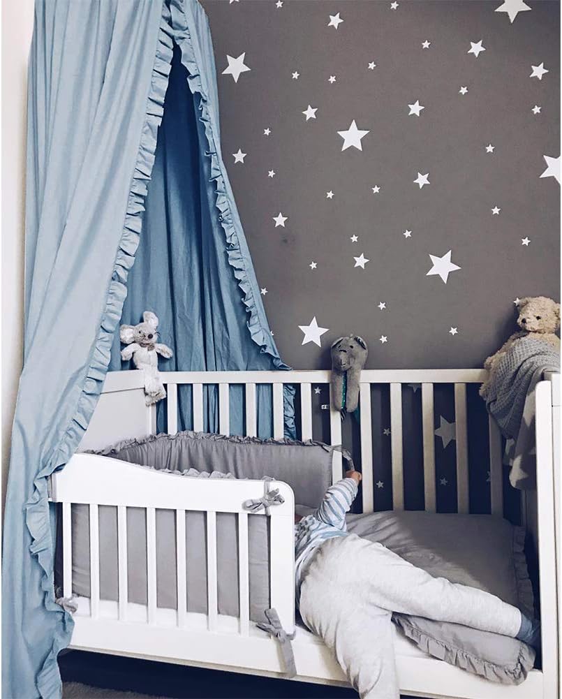 Safety White Hedgfox Kids Bed Canopy With Frills Cotton Hanging Mosquito Net For Baby Crib Reading Nook Castle Dome Game Tent Nursery Play Room Decor Baby Ddechuquisaca Gob Bo