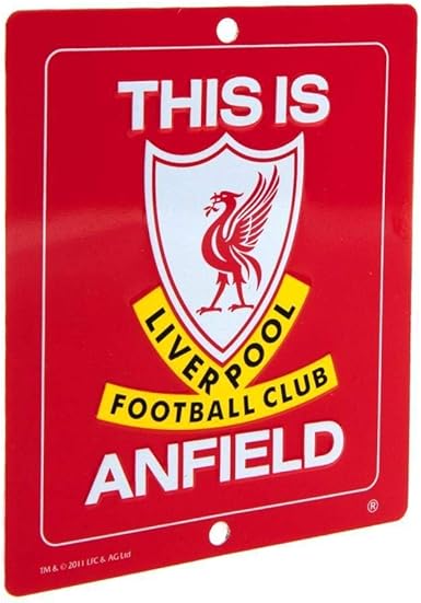 Amazon Com Liverpool F C This Is Anfield Sign Sm Sports Fan Street Signs Garden Outdoor