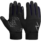 YukiniYa Kids Gloves Winter Boys Girls Gloves Warm Touchscreen Water Repellent Anti-Slip with Reflective Stripe for Children Teen 2-18 Years