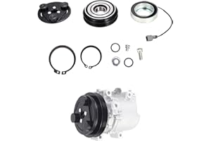 TINJO A/C Compressor Clutch Assembly Kit Plate Pulley Bearing Coil 73111FE040 Replacement for Subaru Impreza 2002-2005 & Subaru WRX 2006-2007 for AC Air Conditioning Compressor Clutch Coil Auto Repair Kit