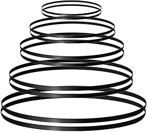 10pcs Turntable Belt Different Specifications Rubber Belt Replace Turntable Phono/Tape/CD Plattenspieler Drive Belt,5 Sizes