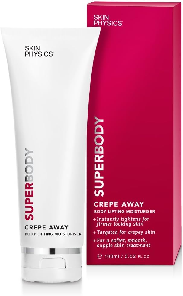 SUPERBODY Crepe Away Total firming & Crepey reduction. NECK, CHEST, ARMS or LEGS. Penetrates & delivers a “LIFTING” /‘SUPPLE’ effect of the look of crepey skin on large areas (100ml/3.52FlOz)