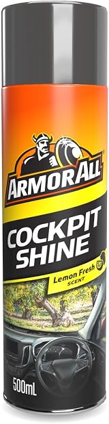Armor All Cockpit Shine Car Interior Cleaner 500ml Lemon Anti-Static UK Made