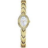 Rovixs Small Elegant Womens Quartz Watch, Japanese Movement, Classic Vintage Ladies Dress Watch, Water Resistant, Adjustable Bracelet with Tool