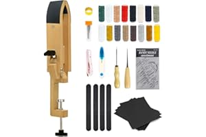 Stitch Pony,Beech Wood Foldable Leather-Pony Table Desktop Stitching Pony Horse Clamp,Leather Sewing Pony Horse Clamp for DIY