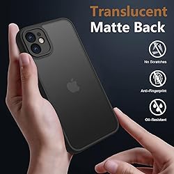 EUMADOVE for iPhone 13 Mini Case Translucent Matte