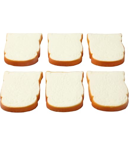 Skyseen 6PCS Realistic Artificial Mini Croissant Fake Bread Model Photography Props...