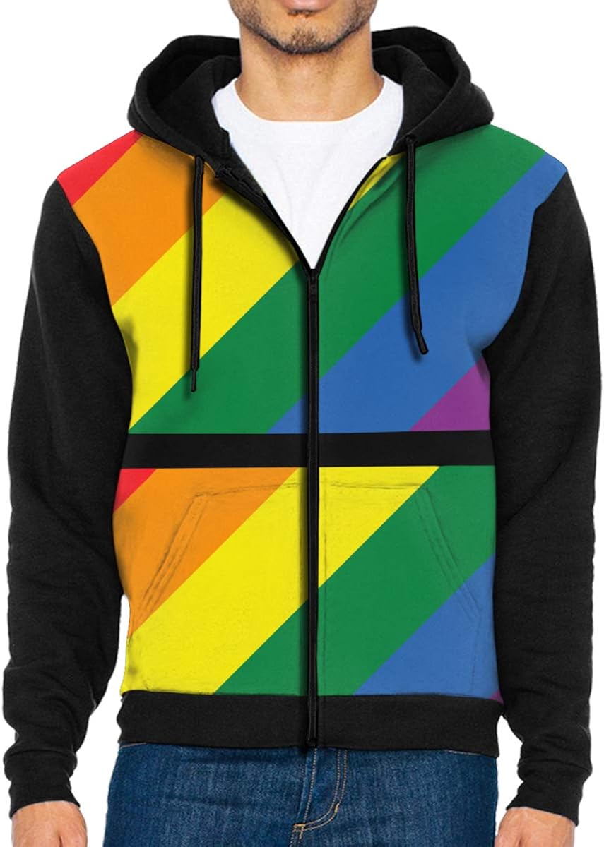 Ld6dbgk Pennsylvania State Gay Pride Mens Zipper Fleece Hoodie Coat Fashion Hoodies Sweatshirts Fashion Selectvacationproperties Com