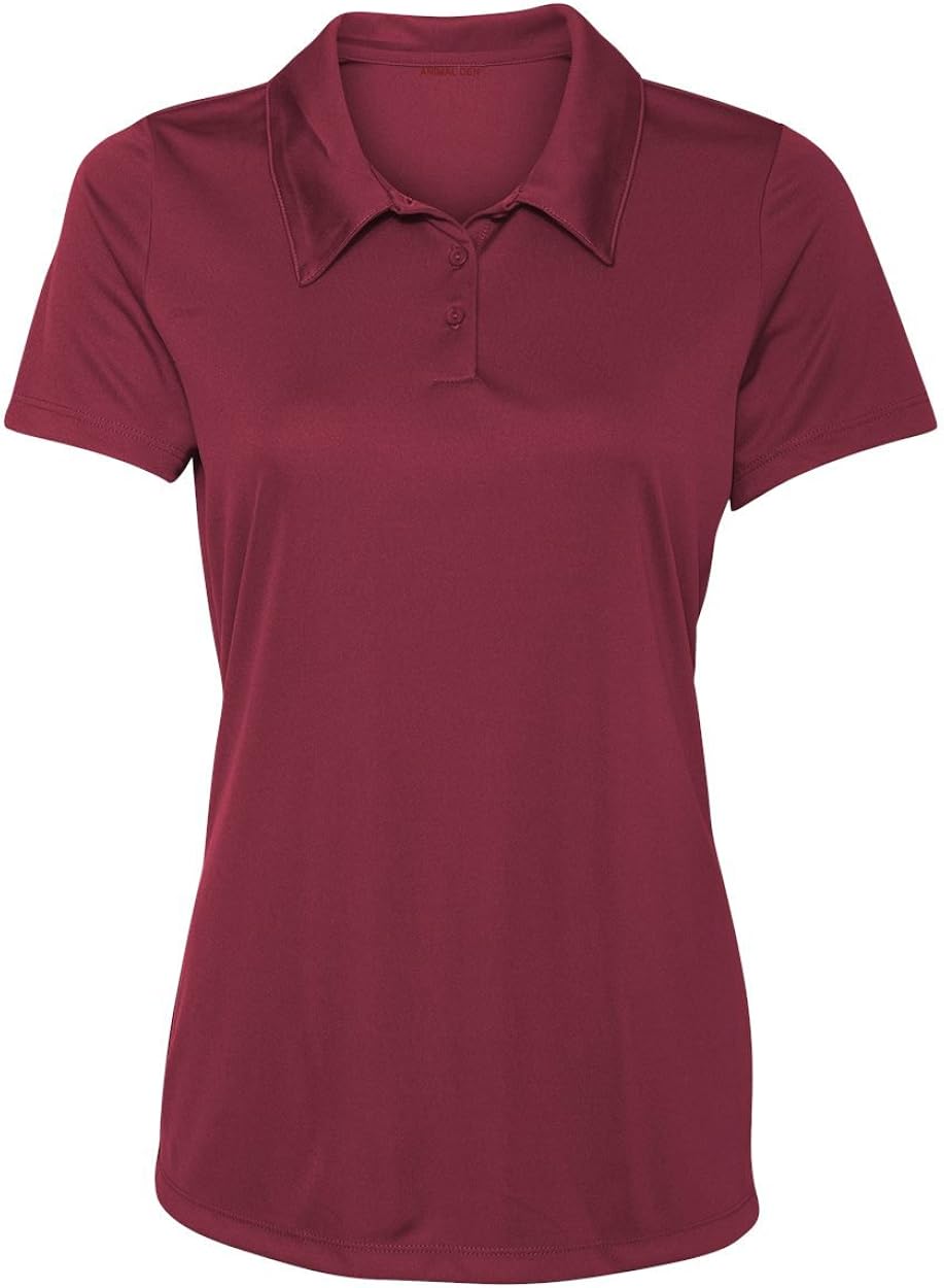 Women's Dry-Fit Golf Polo Shirts 3-Button Golf Polo's in 20 Colors XS-3XL Shirt: Clothing