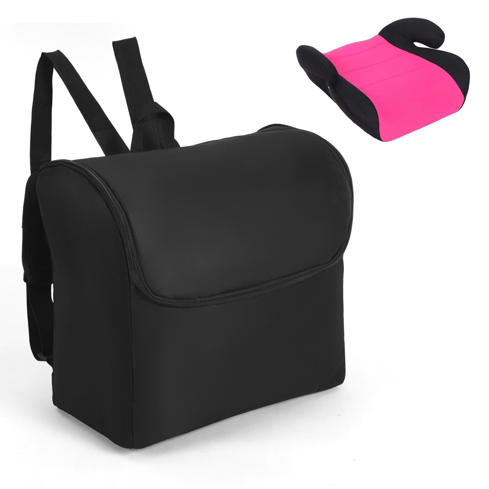 Photo 1 of Dansydaisy Padded Backless Booster Car Seat Travel Bag for Airplane Durable Car Seat Bag Cover for Waterproof Foldable Stroller Carrier Backpack with Padded Shoulder Straps