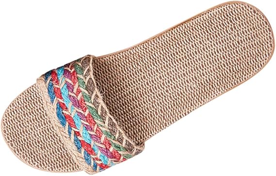 Amazon Co Jp Doerwye サンタル レディース メンズ スリッパ 夏 織り 室内 外履き レディース ミュール 健康 軽量 静音 滑り止め 涼しい 抗菌通気 吸汗防臭 洗える お洒落 快適 来客用 部屋用 春夏秋 前開き 美脚 オープントゥ 服 ファッション小物