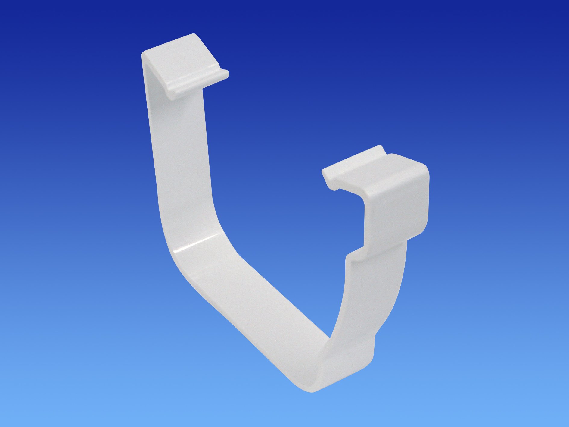 Pack of 2 X 8T816 (WHITE) Wavin OSMA Stormline Gutter Flexiclips