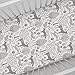 Carousel Designs Gray Woodland Animals Crib Sheet - Organic 100% Cotton Fitted Crib Sheet - Made in The USA