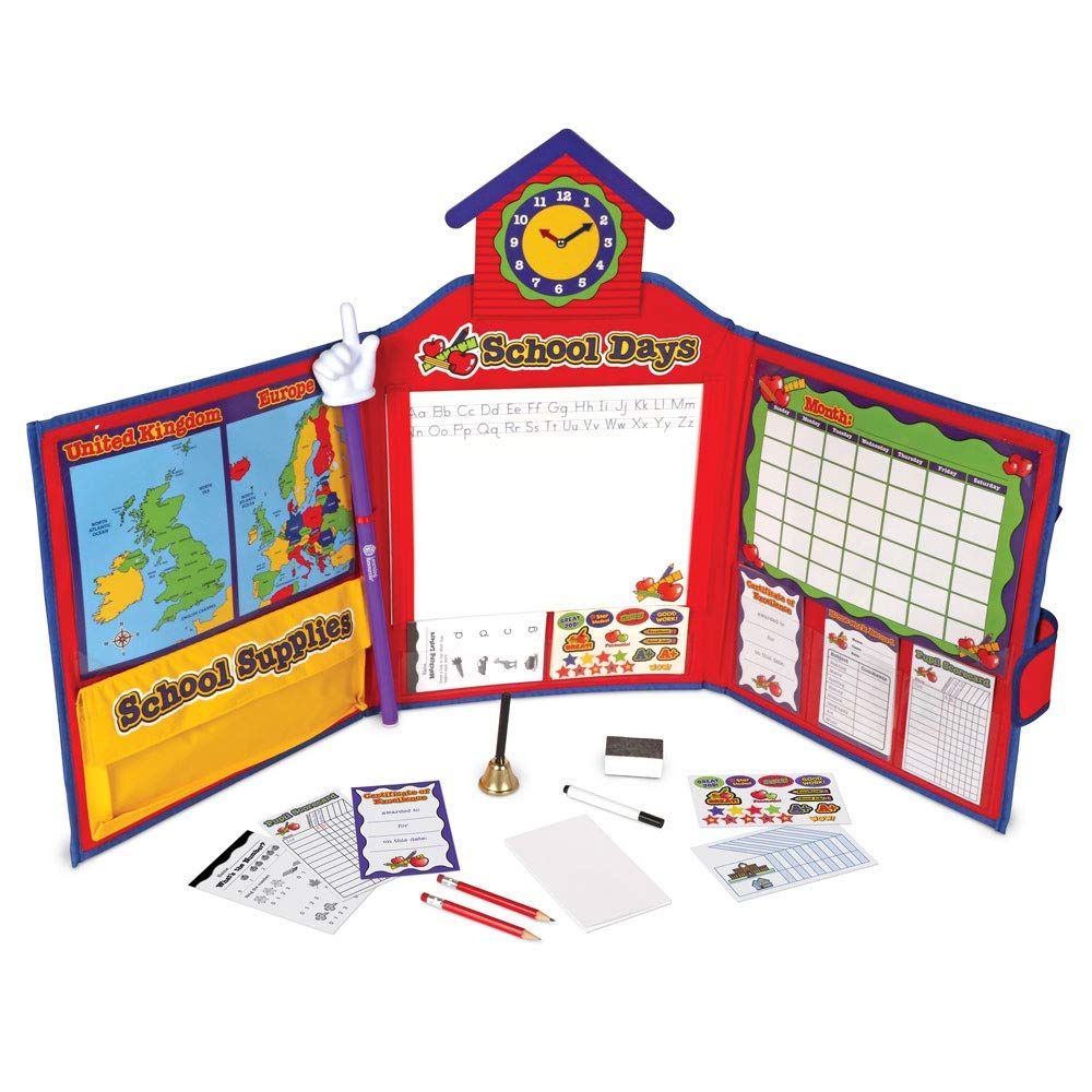 Learning Resources Pretend & Play Original School Set, Ages 3+, Starting School Toy, Complete Pretend School Playset for Imaginative Role Play