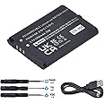 Tectra 1300mAh CTR-003 CTR003 Battery Compatible with Nintendo 3DS 2DS Gaming Console + Charging Cable(Not Compatible with New 3DS and 3DS XL)