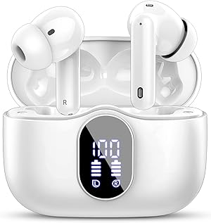 Btootos Bluetooth Kopfhörer, Kopfhörer Kabellos Bluetooth 5.4 Sport In Ear Kopfhörer mit 4 Mikrofon, 40 std Spielzeit, LED-Anzeige, ENC Lärmreduzierung, Tiefer Bass Ohrhörer für Arbeit und Studium