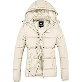 FARVALUE Women's Winter Coat Thicken Puffer Jacket Warm Bubble Coat with Removable Hood