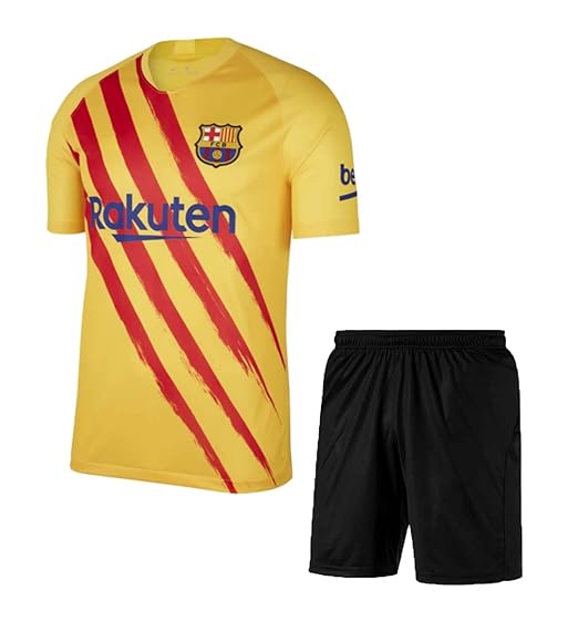 Buy Privic Barcelona Jersey Messi 2020 For Boys And Mens Set 8 9 Years Multicolor At Amazon In