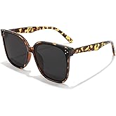 FEISEDY Oversized Polarized Sunglasses - UV400 Protection, Square Fashion Sun Glasses for Outdoor & Daily B2600