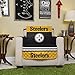NFL Pittsburgh Steelers Chair Reversible Furniture Protector with Elastic Straps, 75-inches by 65-inches