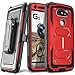 COVRWARE Aegis Series case for LG G5 with Built-in Screen Protector Heavy Duty Full-Body Rugged Holster Armor Case Belt Swivel Clip Kickstand, Red