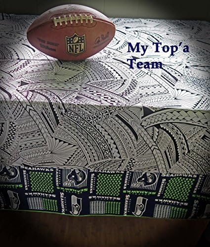 Tablecloth - Seahawks Top'a Team Tablecloth - 44x88 - READY TO SHIP NOW via USPS Priority! Made in Hawaii