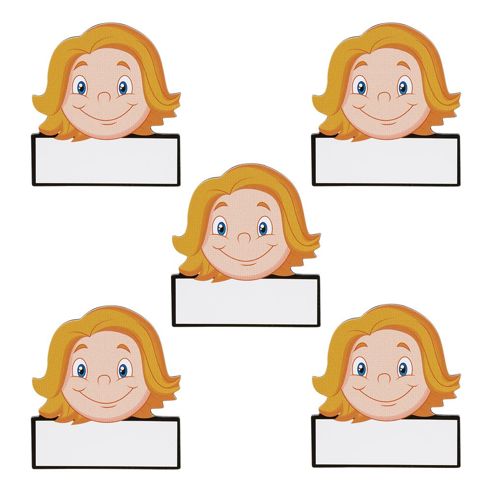 Magnetic Name Badge Dry Erase 2 x 2 Inch - WOMEN - Write, Clean and Reuse - Used on Magnetic Whiteboards