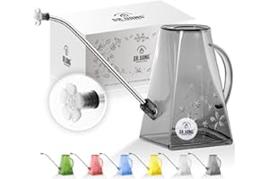 DR.UANG Watering Can for Indoor Plants with Long Spout Small 1L (1.4L, Gray)