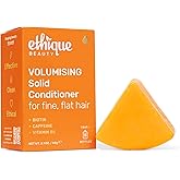 Ethique Volumizing Conditioner Bar with Biotin, 2.12 oz | For thin, fine hair, plastic-free, vegan, cruelty-free