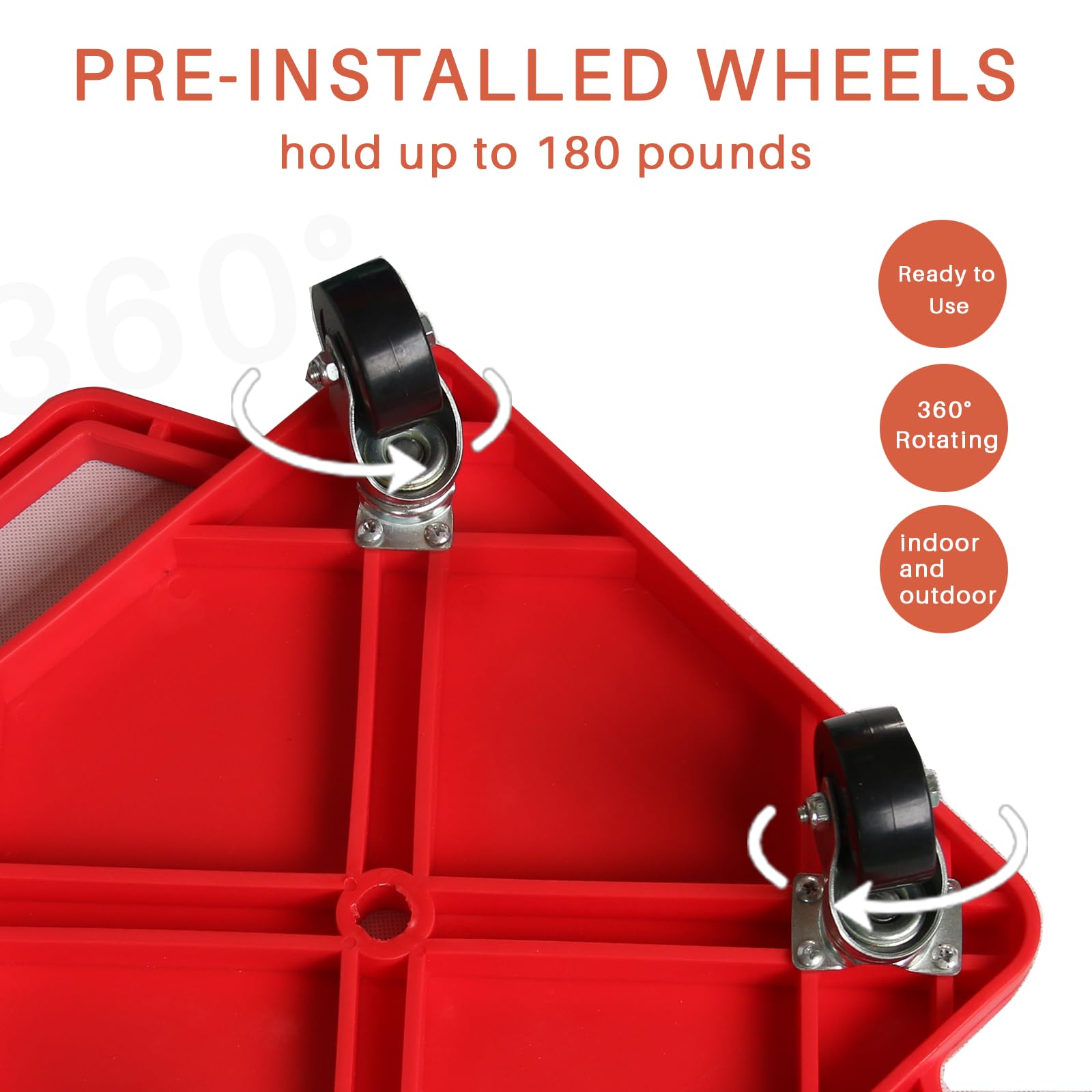 2 Plastic Scooter Boards with Handles for Kids Sitting and Sports Training, with 1 Ring, 2 Ropes and 4 Beanbags, Indoor and Outdoor Play