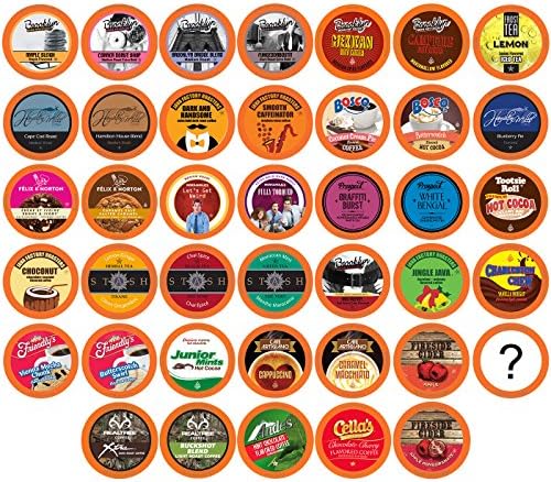 Two Rivers Coffee, Tea, Cocoa, Cider, Cappuccino Single-cup Sampler Pack for Keurig K-Cup Brewers, 80 Count