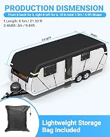 SUPAREE Caravan Roof Cover 6.5x3m 210D Oxford Waterproof UV Reflective Strips view 6