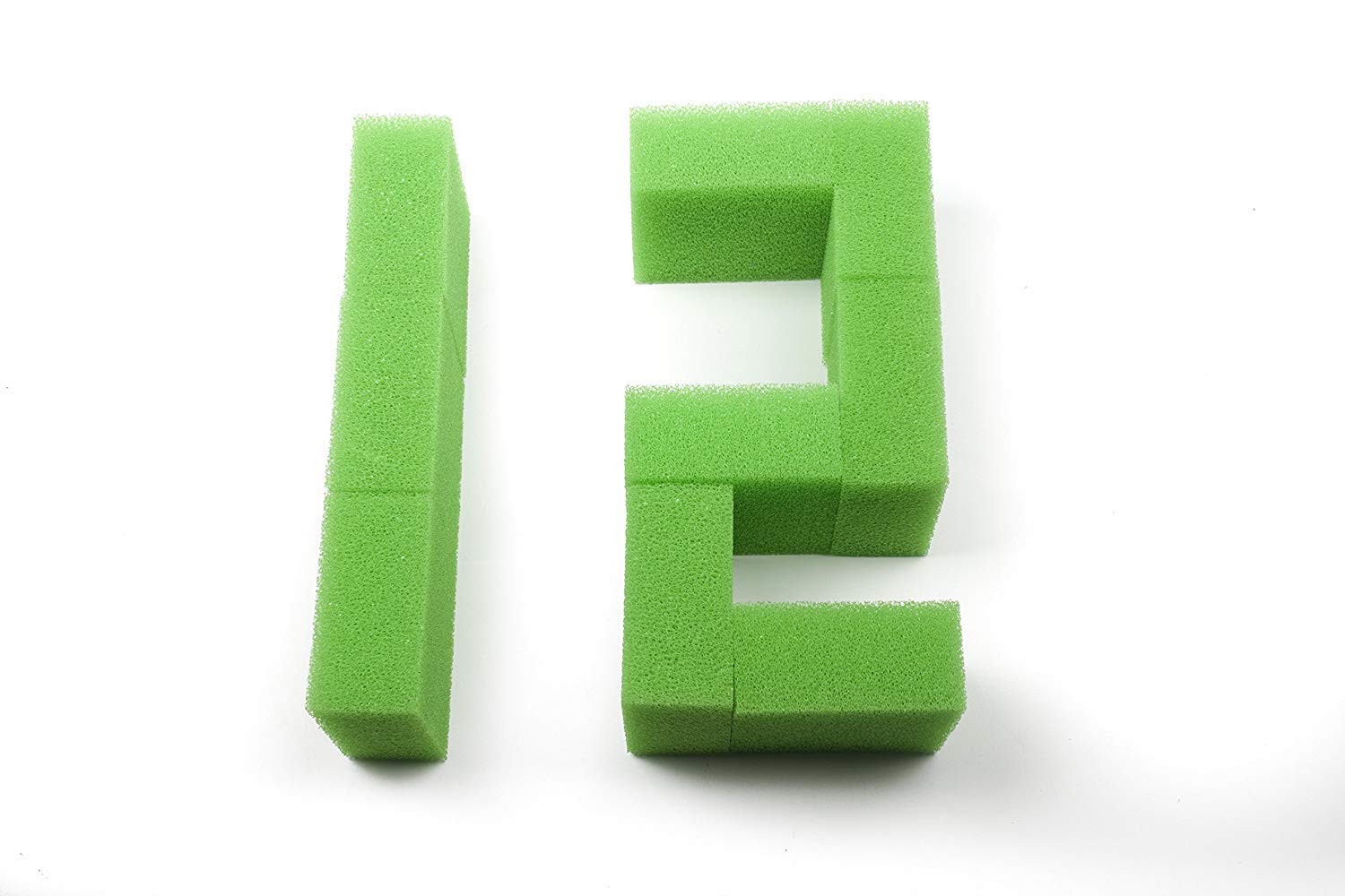 LTWHOME Compatible Nitrate Foam Filter Pads Fish Tank Fits Juwel Compact/BioFlow 3.0 Filters/M(Pack of 12)