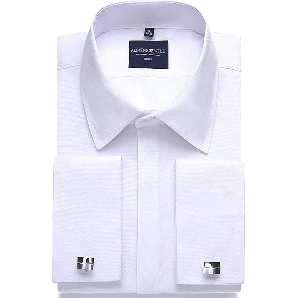 thumbnail image 2 of Blue Striped French Cuff Dress Shirts For Men Fortino Landi Men's 2 of 14