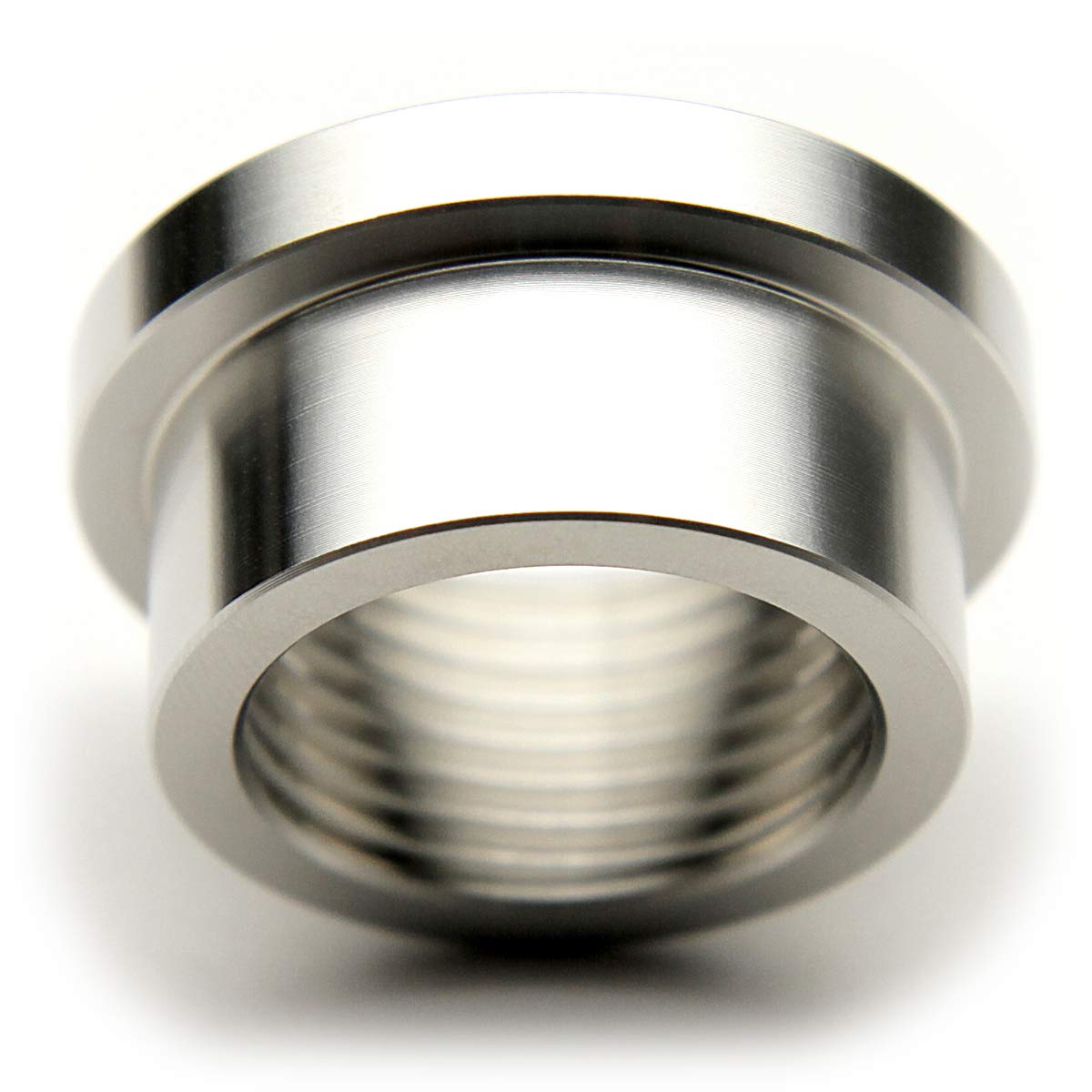 3/4" NPT Stainless Steel 304 Female Threaded Stepped Weld Bung Mounting Fitting (OD 1.2") with Top Head (OD 1.5")