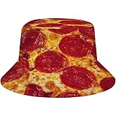 Bucket Hat for Men Women Funny Food Summer Beach Fishing Packable Outdoor Sun Fisherman Hat Fashion Retro