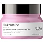 L'Oréal Professionnel Paris Liss Unlimited Mask - For Frizz-Prone Hair, Provides Long-Lasting Frizz and Humidity Protection, With Prokeratin
