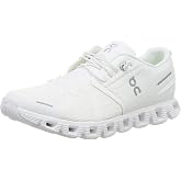 On Men's Cloud 5 Sneakers, All White, 10