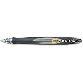 Pilot, G6 Premium Gel Roller Pens, Fine Point 0.7 mm, Black, Pack of 12