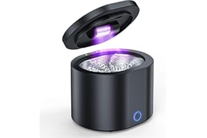 HIWILL Retainer Cleaner Machine for Denture: 45kHz Portable Sonic Dental Clean for Mouth Guard