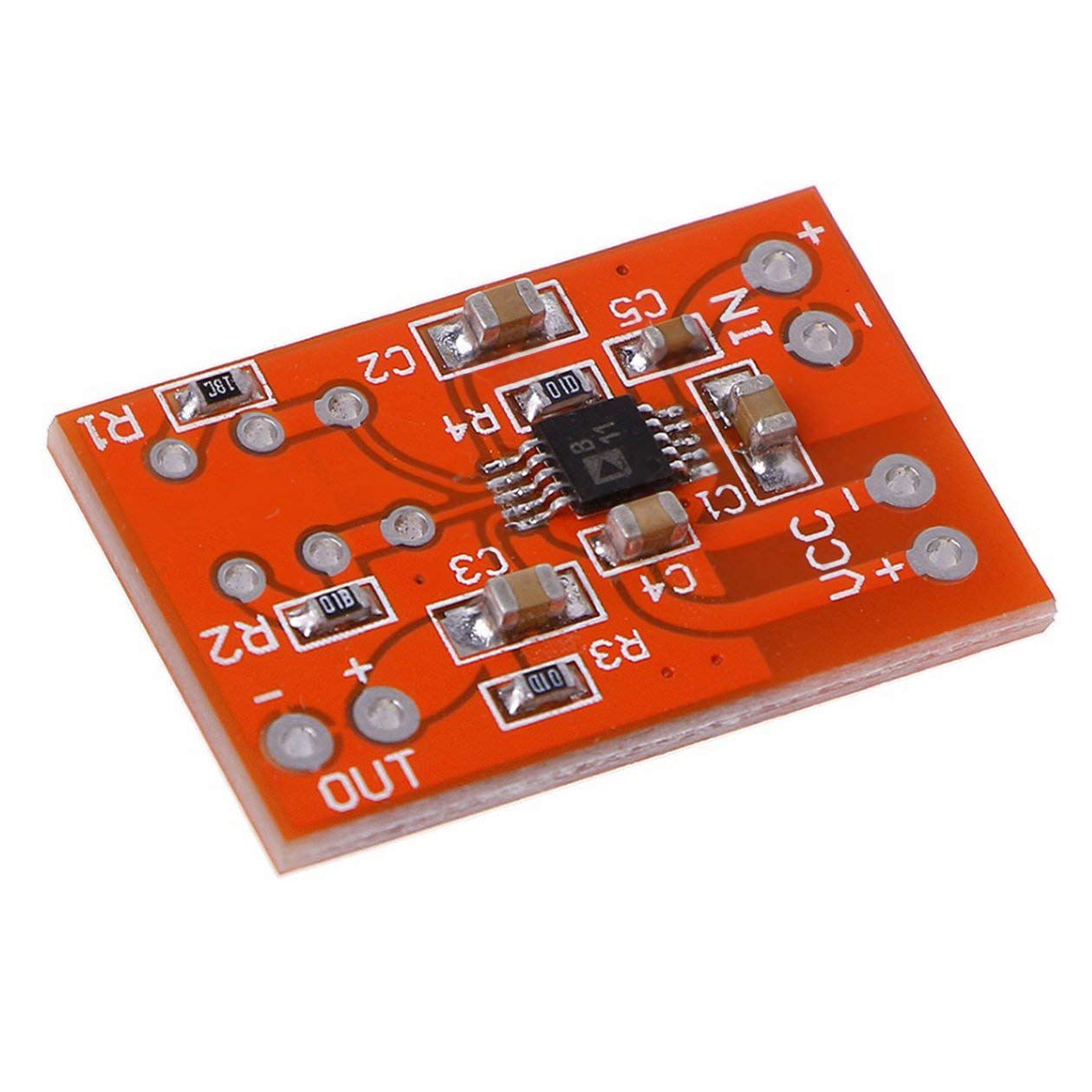 SSM2167 Microphone Preamplifier Board Low Noise COMP Compression Module DC 3V-5V - Red