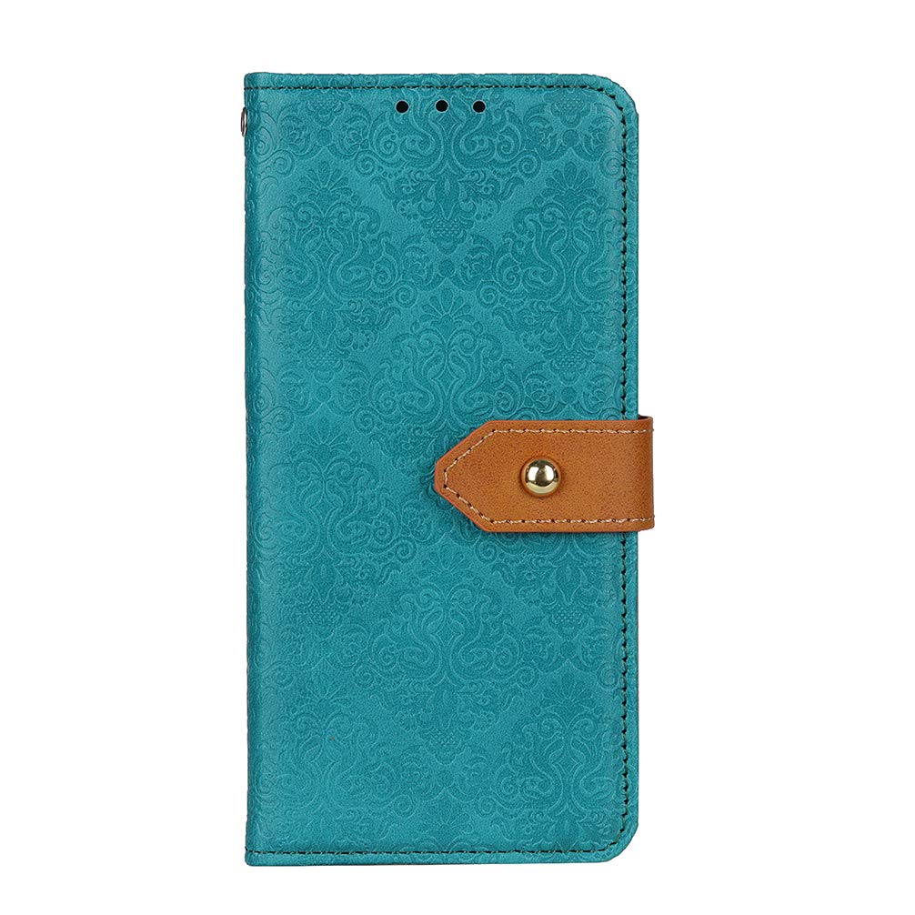 BRAND SET Case for Sony Xperia 5 IV Flip Leather Wallet Phone Cases Cover with Magnetic Closure, Premium 3D Retro Pattern Design Cover for Sony Xperia 5 IV-Blu Blue