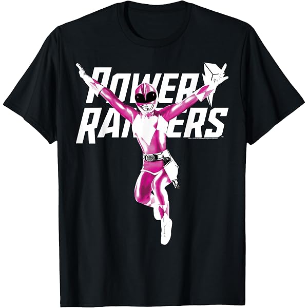 T-shirt Dumbgood Mighty Morphin Power Rangers Rose - Taille M, Coton, édition 2019 Rare, Neuf