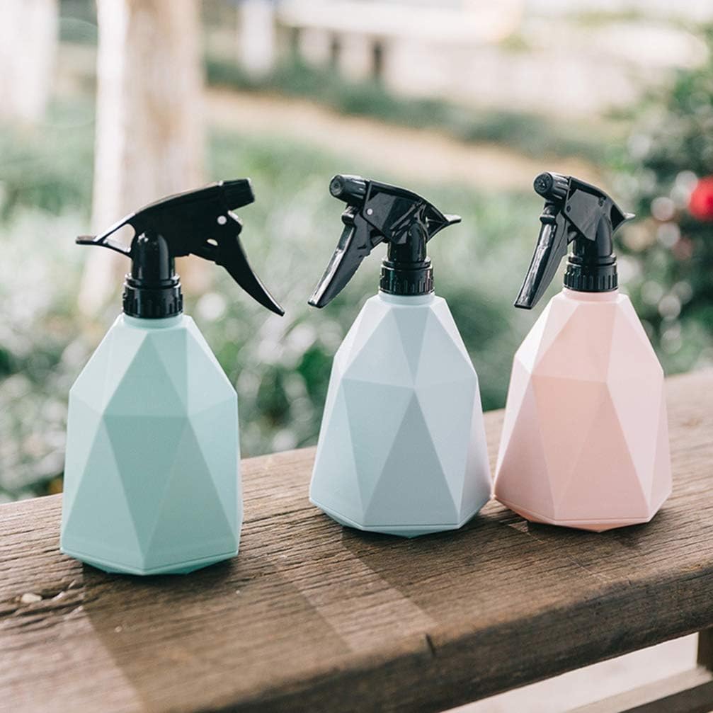 Minkissy 3Pcs Plant Mister Geometric Watering Spray Bottle Vintage Gardening Trigger Water Empty Sprayer Garden Tools Watering Can Water Sprinkler for Hair Salon Home Office 600ml - Image 5
