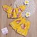 Toddler Baby Girl Floral Halter Ruffled Outfits Set Strap Crop Tops+Short Pants 2 PCS Clothes Set