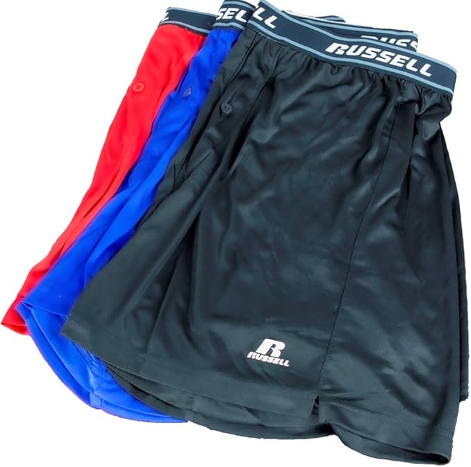 Russell Athletic Mens Big and Tall Soft Essential Boxer Brief Underwear