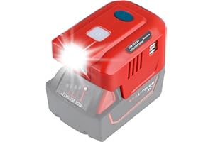 150W Powered Inverter Generator for Milwaukee 18V M18 Battery with Power Wheels Adaptor AC110V-120V&150W&2-USB&DC18V，Powered 